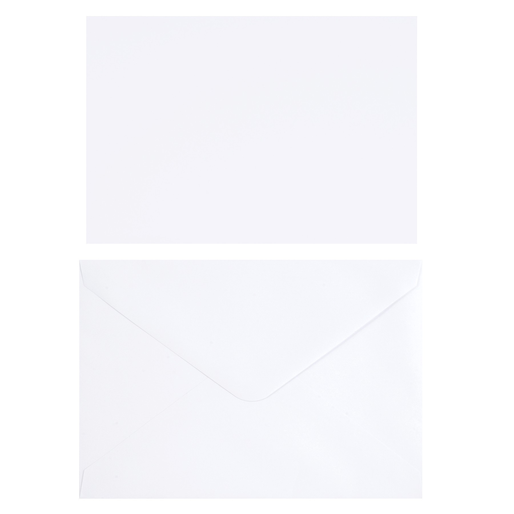 slide 6 of 6, 10 Sets Of White Flat Cards & Envelopes By Recollections, 5" X 7", 5 in x 7 in