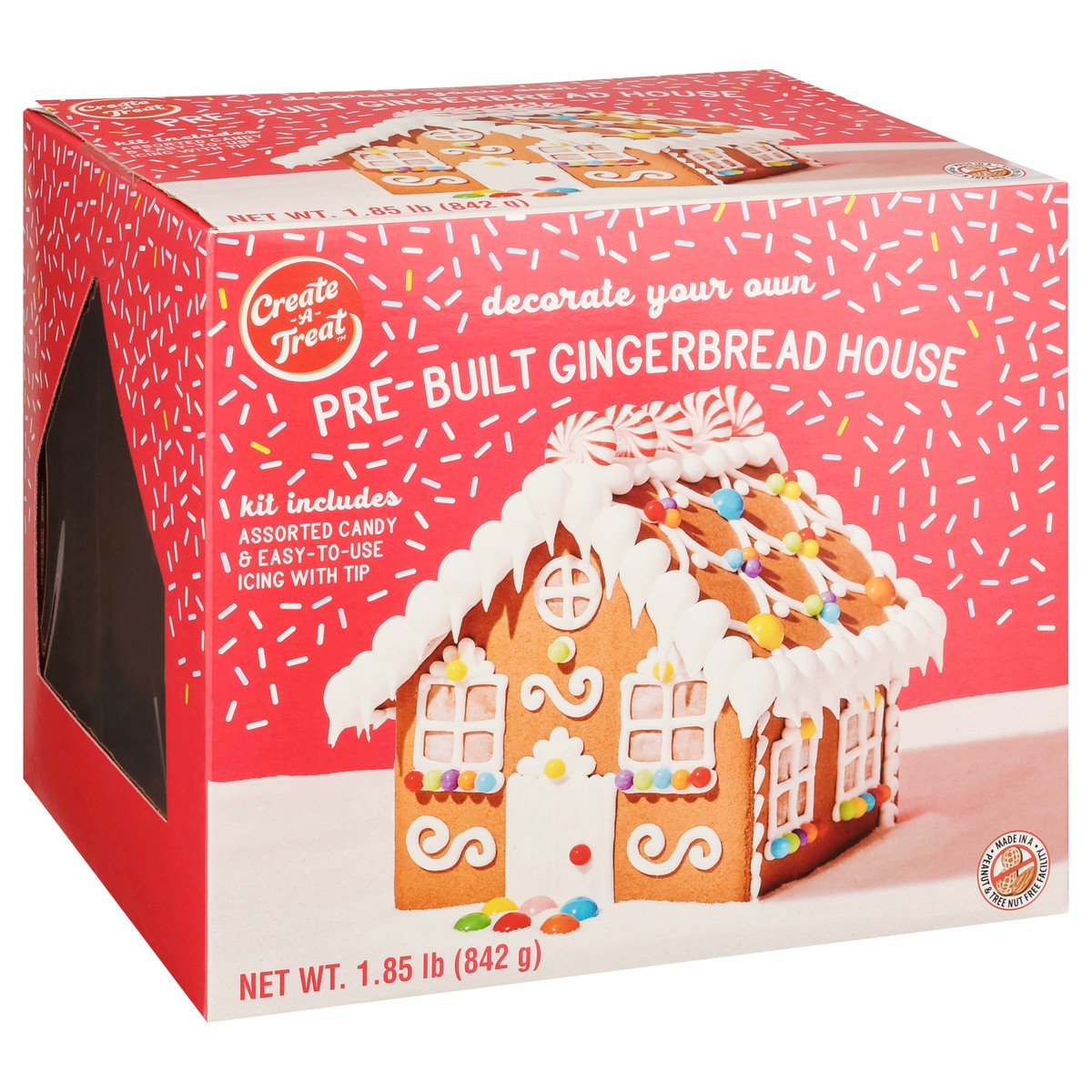 slide 12 of 13, Create A Treat Pre-Built Gingerbread House Cookie Kit 1.85 lb, 29.76 lb