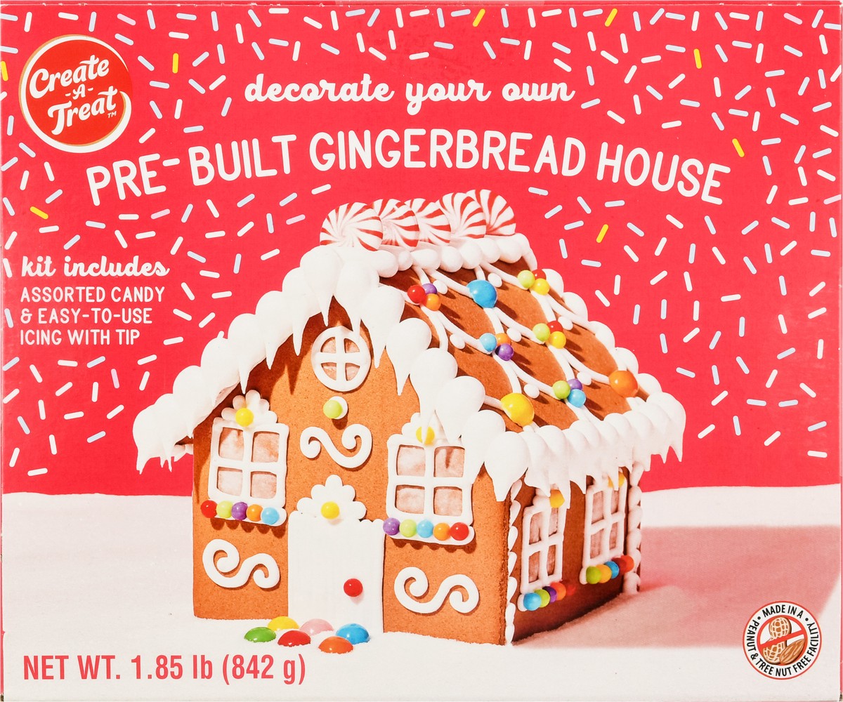 slide 3 of 13, Create A Treat Pre-Built Gingerbread House Cookie Kit 1.85 lb, 29.76 lb