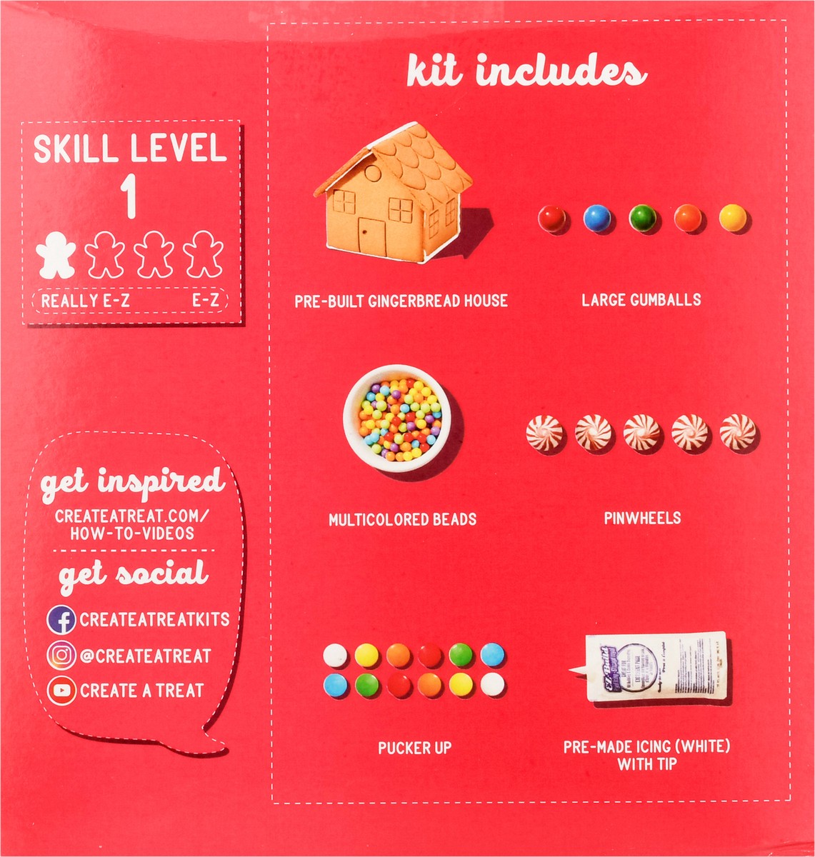 slide 8 of 13, Create A Treat Pre-Built Gingerbread House Cookie Kit 1.85 lb, 29.76 lb