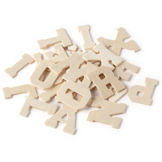 slide 1 of 3, 1.75" Wood Varsity Letters, 36ct. By Make Market, 36 ct