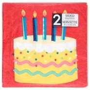 Sensations Birthday Bliss 2 Sided 2-Ply Napkin 24 Each
