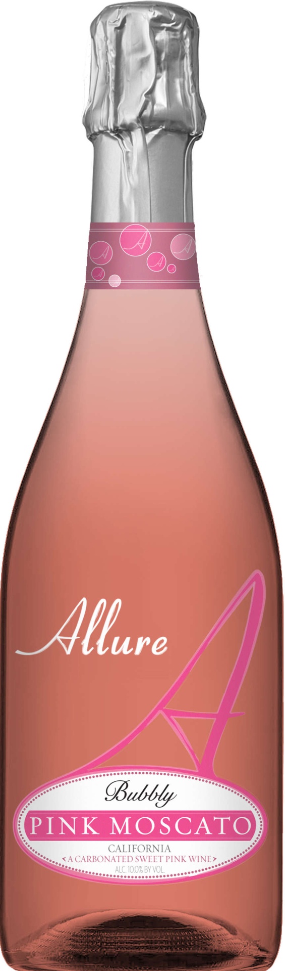 slide 1 of 1, Allure Bubbly Pink Moscato Wine, 750 ml