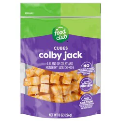 Food Club Cubes Colby Jack Cheese 8 oz