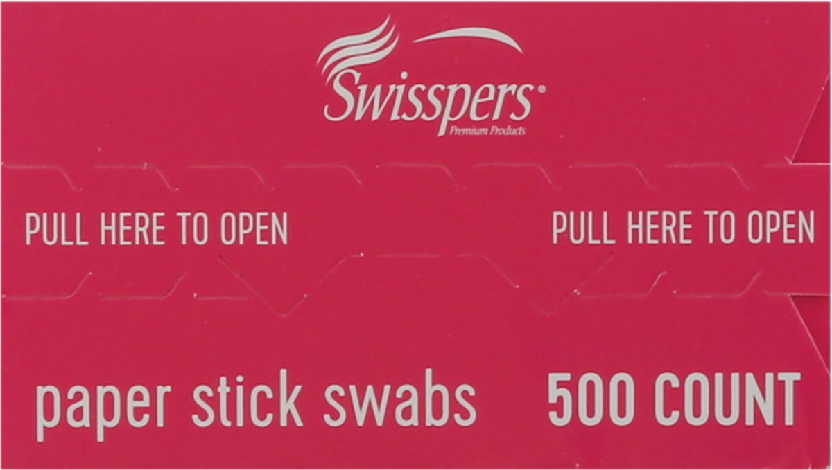 slide 5 of 9, Swisspers Cotton Swabs 500 ea, 500 ct