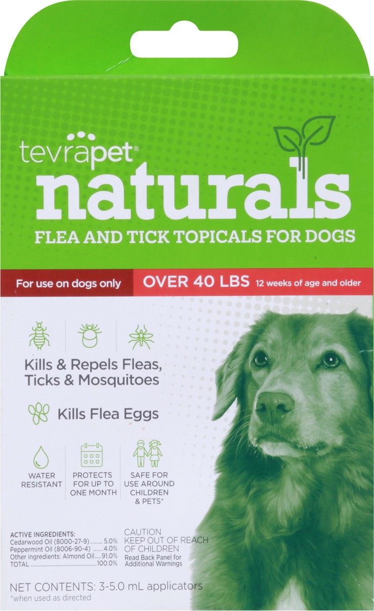 slide 6 of 13, TevraPet Naturals Flea and Tick Topicals for Dogs 3 - 5.0 ml Applicators, 3 ct
