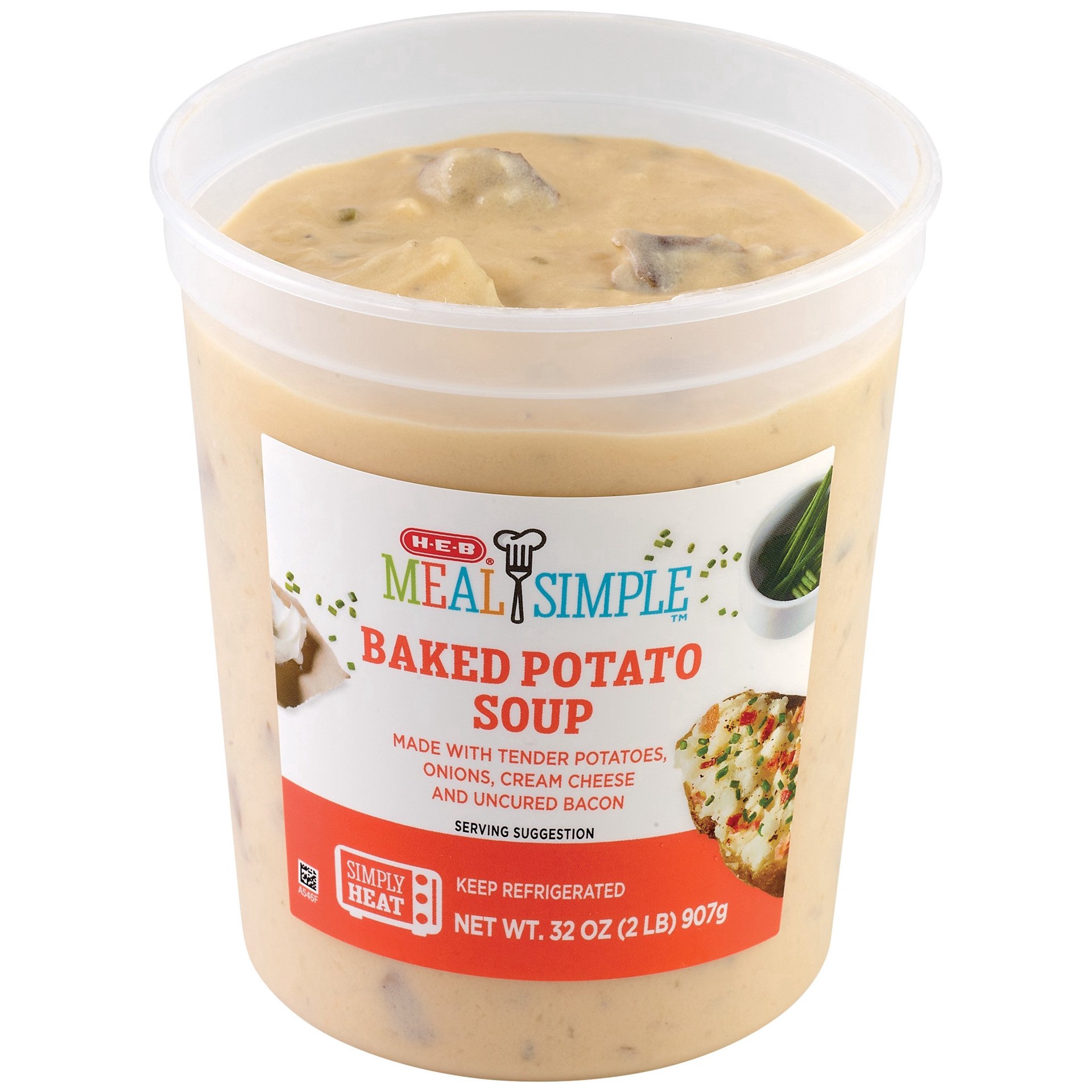 slide 1 of 1, Meal Simple by H-E-B Baked Potato Soup - Family Size, 32 oz