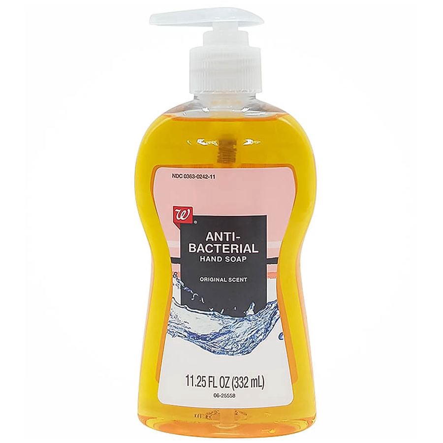 slide 1 of 4, Walgreens Antibacterial Hand Soap Original, 11.25 fl oz