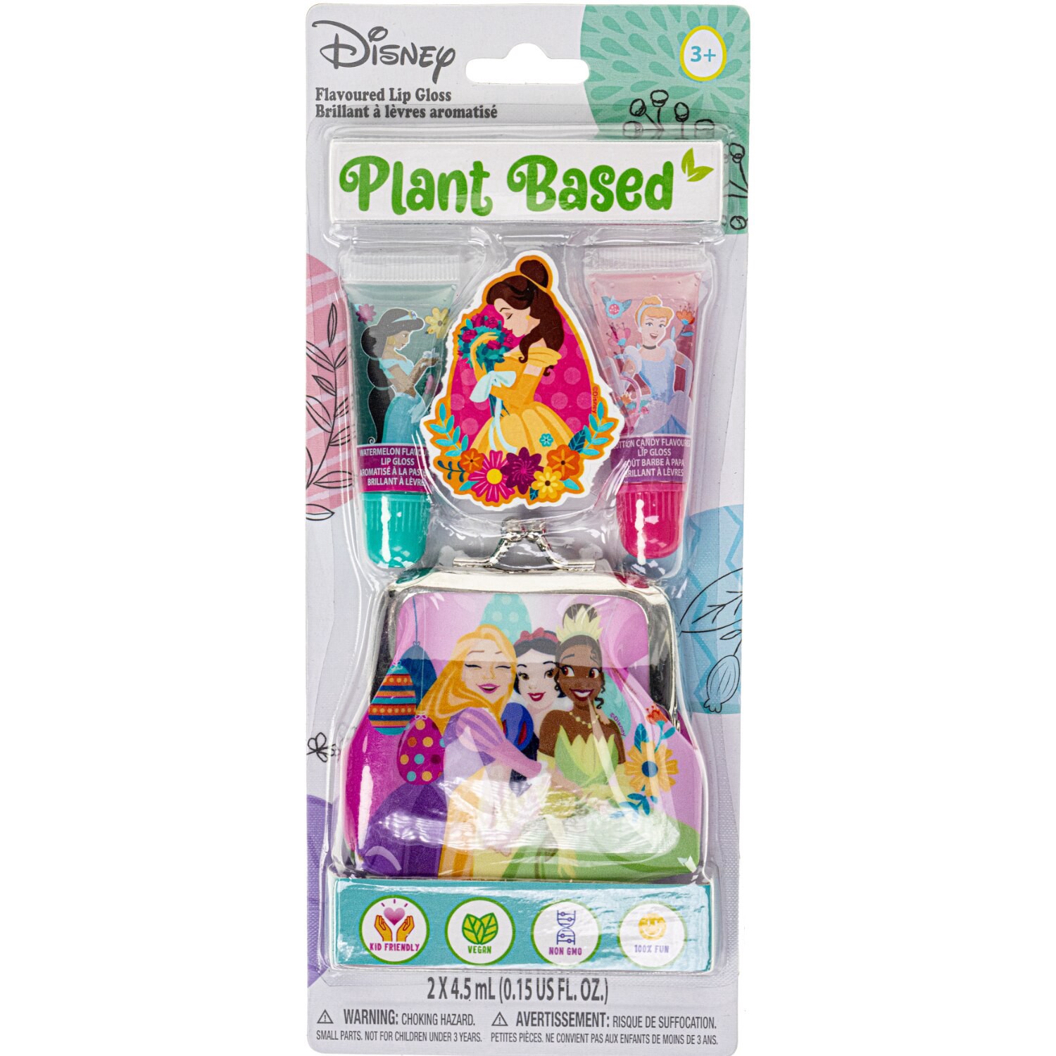 slide 1 of 1, DISNEY Prncss Lp Glss W Purse, 1 ct