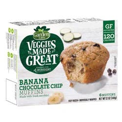 Veggies Made Great Banana Chocolate Chip Muffins - 6 each