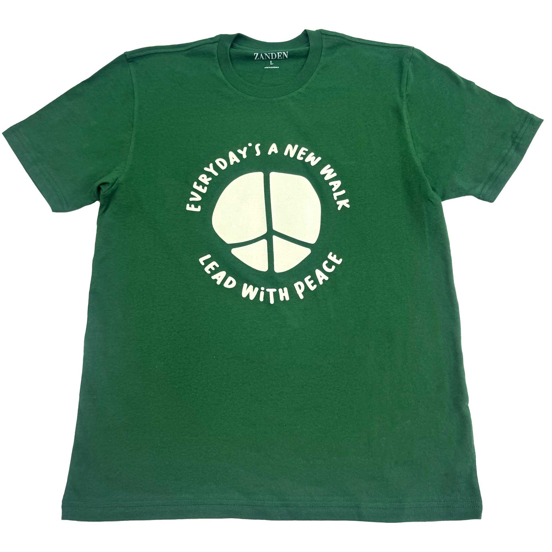 slide 1 of 1, Zanden Lead With Peace Adult T-Shirt, Medium, MED