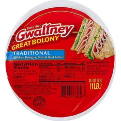 Gwaltney Meat Bologna - 16 Oz