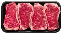 Beef Top Loin New York Strip Bone In Whole Imported - 2 Lb