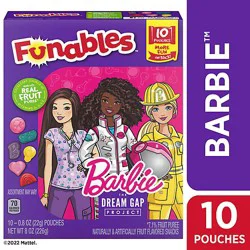 Funables Barbie Fruit Snacks - 8 Oz.