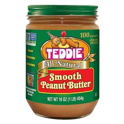 Teddie All Natural Smooth Peanut Butter - 16 Oz
