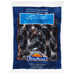 Panapesca Blue Mussels Cooked In Shell - 16 Oz