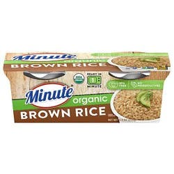 Minute Ready To Serve Organic Brown Rice - 2-4.4 Oz