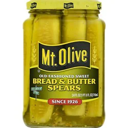 Mt Olive Bread And Butter Zesty Pickle Strips - 24 Fz