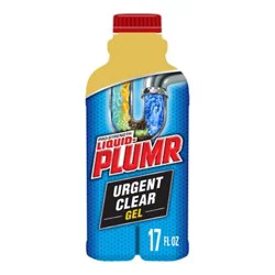 Liquid-Plumr Industrial Strength Urgent Clear Liquid Drain Cleaner - 17 Oz