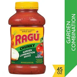 Ragu Chunky Garden Combination Pasta Sauce - 45 Oz