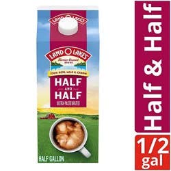Land O Lakes Half And Half Traditional Coffee Creamer - 0.50 Gallon