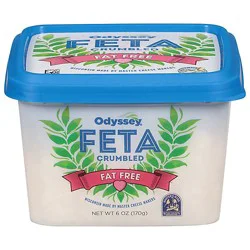 Odyssey Fat Free Feta Cheese Crumbles - 6 Oz