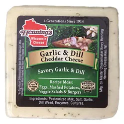 Hennings Garlic And Dill Cheddar Cheese