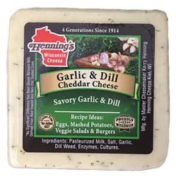 Hennings Garlic And Dill Cheddar Cheese