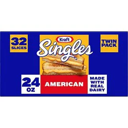 Kraft Singles American Slices Twin - 32 Count
