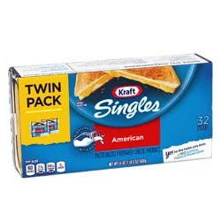 Kraft Singles American Slices Twin - 32 Count