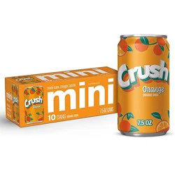 Crush Orange Soda In Mini Cans - 10-7.5 Fl. Oz.