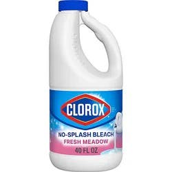 Clorox Splash-Less Liquid Bleach Fresh Meadow - 40 Fz