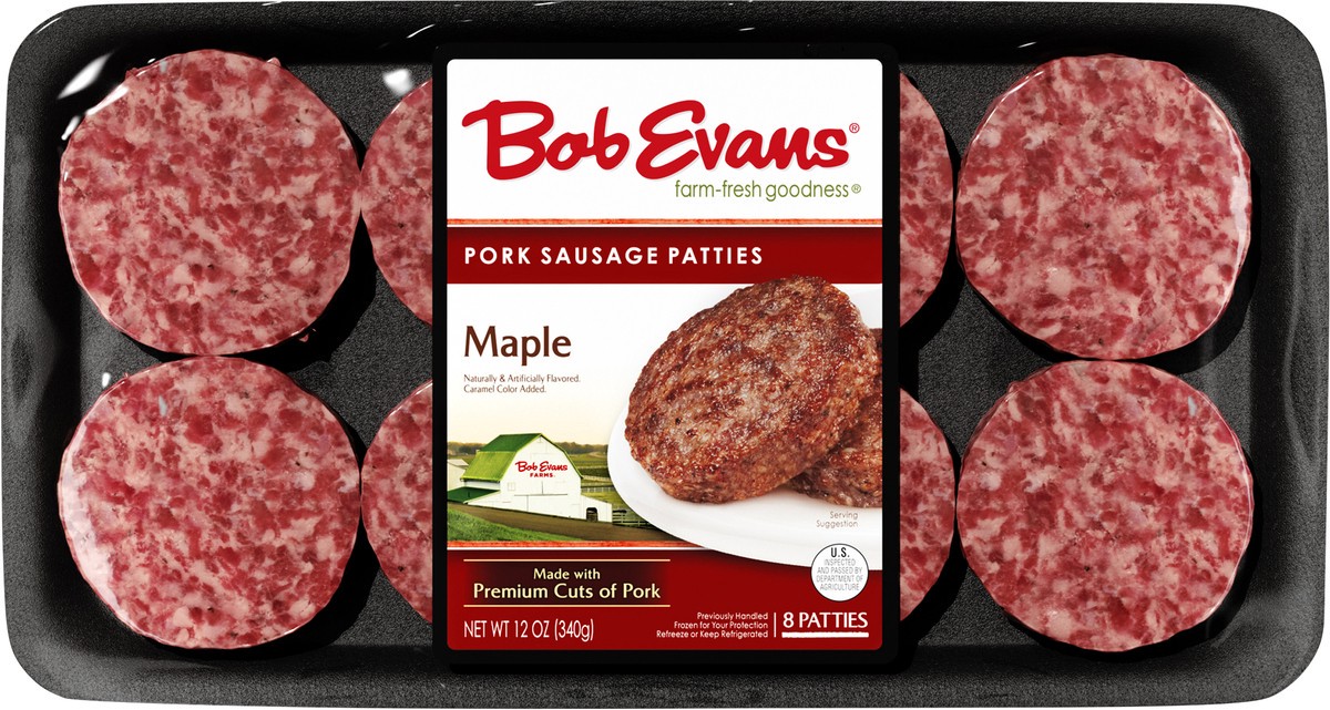 slide 7 of 11, Bob Evans Maple Sausage Patty - 12 Oz, 12 oz