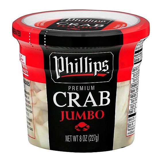 slide 1 of 1, Phillips Jumbo Lump Crab Meat - 8 Oz, 8 oz