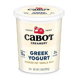 Cabot 2% Greek Style Vanilla Bean Yogurt - 32 Oz