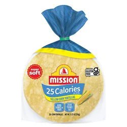 Mission 25 Calories Yellow Corn Tortillas - 30 Count