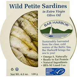 Bar Harbor Sardines Wild Petite Evoo - 4.2 Oz