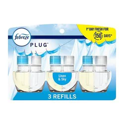 Febreze Plug Linen & Sky Multipack - 3-2.63 Oz