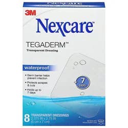 Nexcare Tegaderm Transparent Dressing - 8 Ct