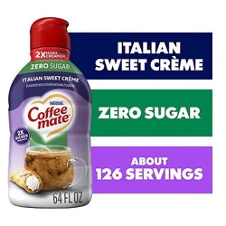 Coffee Mate Sugar Free Italian Sweet Creme Coffee Creamer - 64 Fl. Oz.