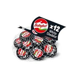 Babybel Mini White Cheddar Snack Cheese 12 Count - 8.4 Oz