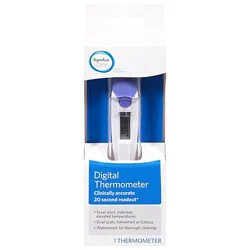 Signature Select/care Digital Thermometer Flexible Tip - Each