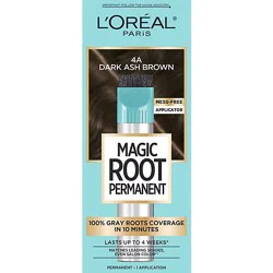 L'oreal Paris Magic Root Rescue 10 Minute Root Hair Coloring Kit 4a Dark Ash Brown Kit - Each