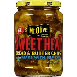 Mt Olive Sweet Heat Bread & Butter Chips - 24 Fz