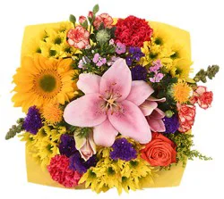 Lux Seasonal Mixed Bright Bouquet - Each