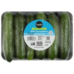 Signature Select/farms Mini Cucumbers Tray - 1 Lb