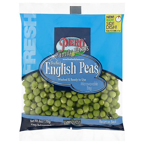 slide 1 of 1, Pero Family Farms English Peas - 6 Oz, 6 oz