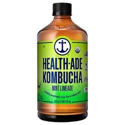 Health Ade Kombucha Limeade Mint - 16 Oz