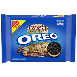 Oreo Java Chip Creme Chocolate Sandwich Cookies Family Size - 17 Oz
