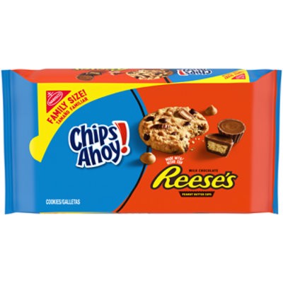 slide 1 of 1, Chips Ahoy! Reese's Peanut Butter Cup Chocolate Chip Cookies Family Size - 14.25 Oz, 14.249o
